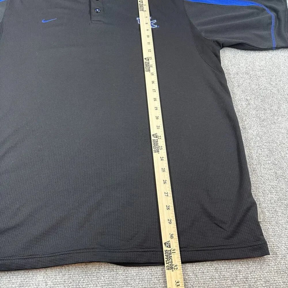 Nike Team Kentucky Wildcats Polo Shirt Men’s XXL Blue Black Sports Wear College